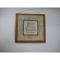 Life Is About Learning to Dance in the Rain Wall Sign Wooden Wall Art Sign 766234909877  131643053862
